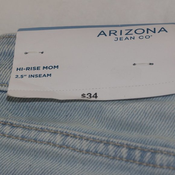 Arizona Hi-Rise Mom Jean Shorts Lt Vintage - Picture 6 of 9